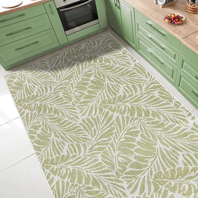 Keen Home Design Terrace Outdoor Area Rug - 5x8 Washable Indoor/Outdoor Rug for Patio, Kitchen, Balcony, Beach, Garden, Deck and Porch, Size: 5'3"x7'7" by GreenHaven Gardens