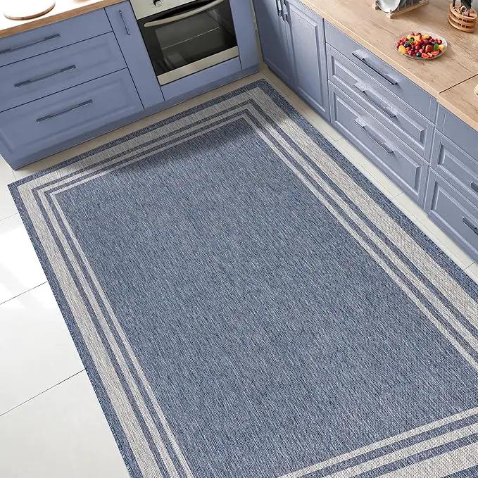 Keen Home Design Terrace Outdoor Area Rug - 6x9 Washable Indoor/Outdoor Rug for Patio, Kitchen, Balcony, Beach, Garden, Deck and Porch, Size: 6'x8'10" by GreenHaven Gardens