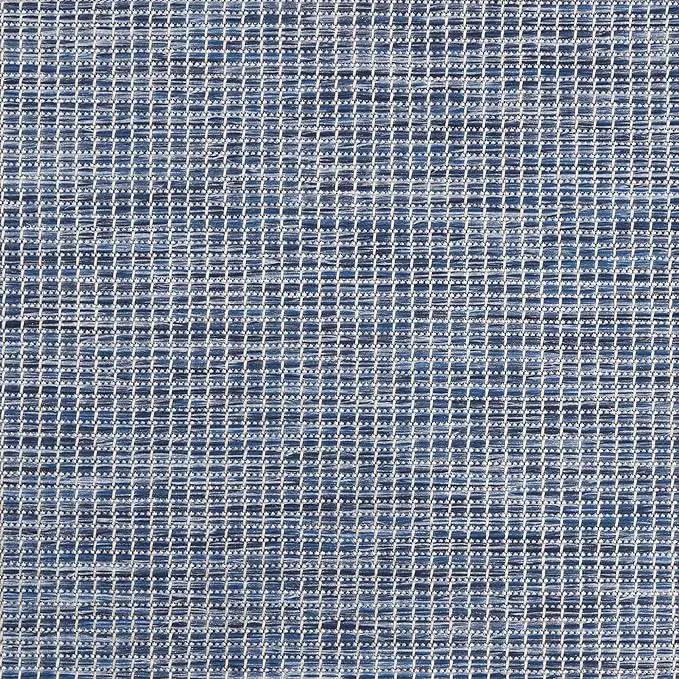 Nourison Positano Indoor/Outdoor Navy Blue 2'2" x 10' Area Rug, Easy Cleaning, Non Shedding, Bed Room, Living Room, Dining Room, Backyard, Deck, Patio (2x10) by GreenHaven Gardens