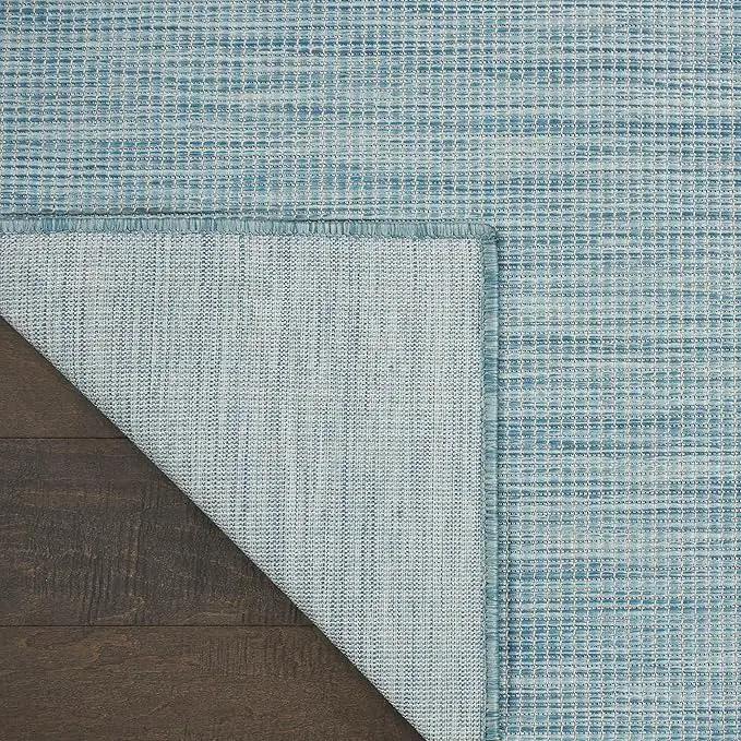 Nourison Positano Aqua 2' x 6' Area Rug Easy Clean, Non Shedding, Bed Room, Living Room, Dining Room, Kitchen (6' Runner) by GreenHaven Gardens