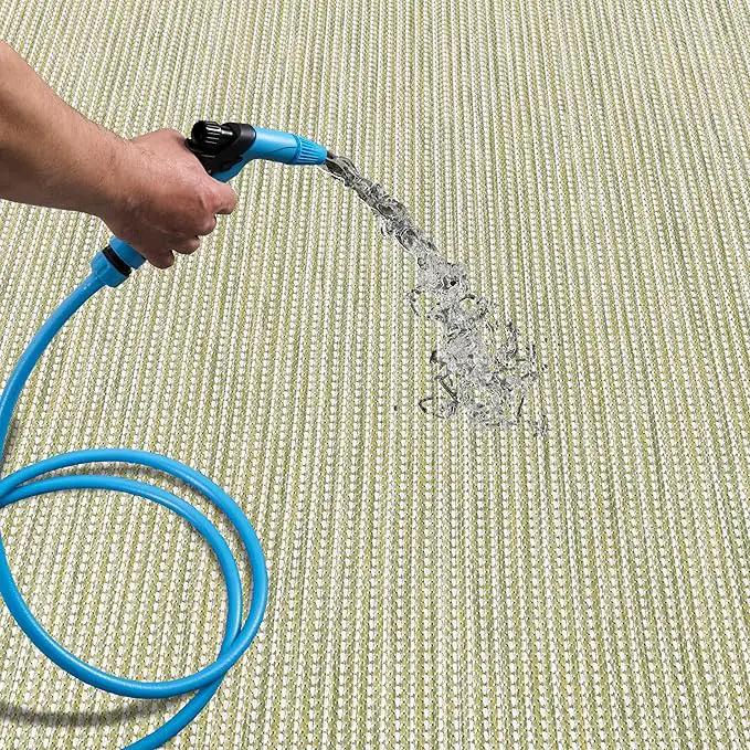 Keen Home Design Terrace Outdoor Area Rug - 10x14 Washable Indoor/Outdoor Rug for Patio, Kitchen, Balcony, Beach, Garden, Deck and Porch, Size: 10'x14' by GreenHaven Gardens