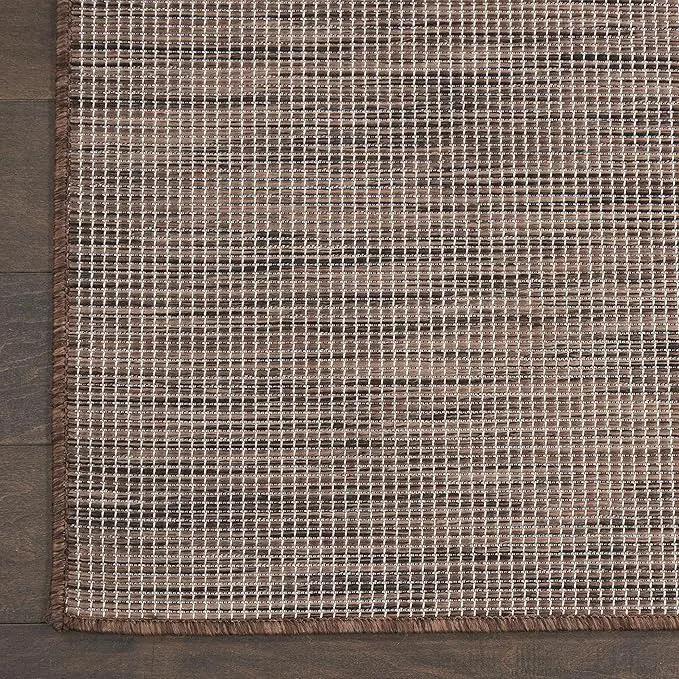 Nourison Home Positano 8' Runner Natural Fabric Modern Area Rug (8' Runner) by GreenHaven Gardens