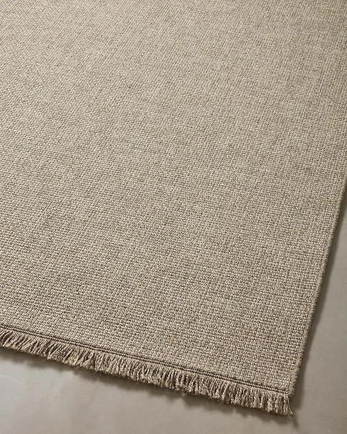 Loloi Dawn Collection Indoor/Outdoor DAW-04 Coffee 7'-8" x 7'-8" Round Area Rug by GreenHaven Gardens