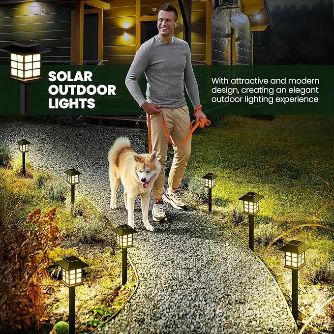 GIGALUMI Solar Outdoor Lights,12 Pack LED Solar Lights Outdoor Waterproof, Solar Walkway Lights Maintain 10 Hours of Lighting for Your Garden, Landscape, Path, Yard, Patio, Driveway by GreenHaven Gardens