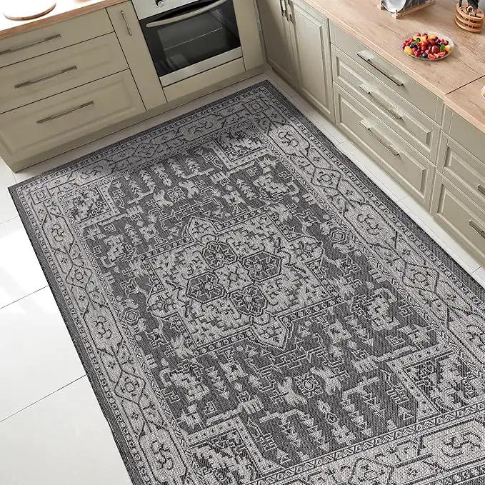 Keen Home Design Terrace Outdoor Area Rug - 10x14 Washable Indoor/Outdoor Rug for Patio, Kitchen, Balcony, Beach, Garden, Deck and Porch, Size: 10'x14' by GreenHaven Gardens