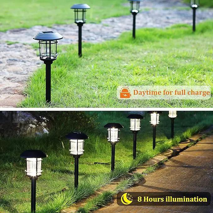 MAGGIFT Solar Powered Pathway Lights - 6 Pack, Waterproof, Warm White for Lawn, Patio, Yard, Walkway, Deck, Driveway by GreenHaven Gardens