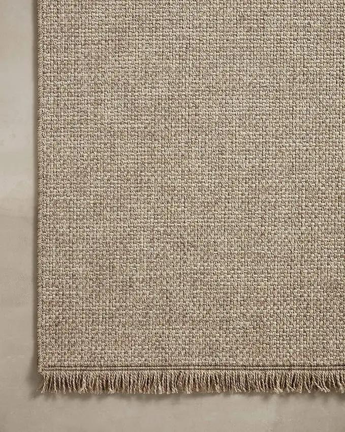 Loloi Dawn Collection Indoor/Outdoor DAW-04 Coffee 7'-8" x 7'-8" Round Area Rug by GreenHaven Gardens