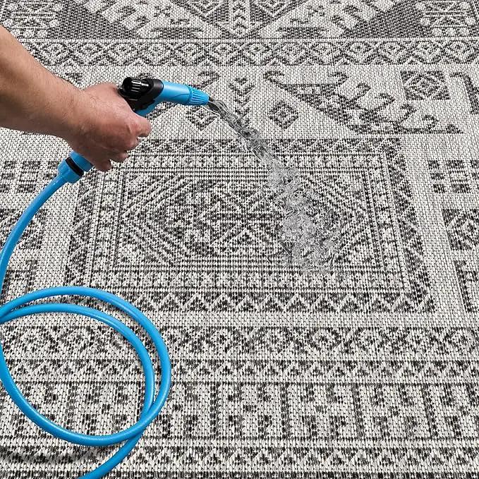 Keen Home Design Terrace Outdoor Area Rug - 12x15 Washable Indoor/Outdoor Rug for Patio, Kitchen, Balcony, Beach, Garden, Deck and Porch, Size: 12'x15' by GreenHaven Gardens