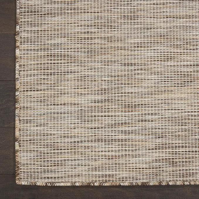 Nourison Positano Indoor/Outdoor Beige 2'2" x 10' Area Rug, Easy Cleaning, Non Shedding, Bed Room, Living Room, Dining Room, Backyard, Deck, Patio (2x10) by GreenHaven Gardens