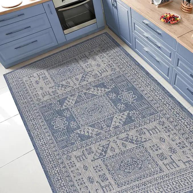 Keen Home Design Terrace Outdoor Area Rug - 12x15 Washable Indoor/Outdoor Rug for Patio, Kitchen, Balcony, Beach, Garden, Deck and Porch, Size: 12'x15' by GreenHaven Gardens