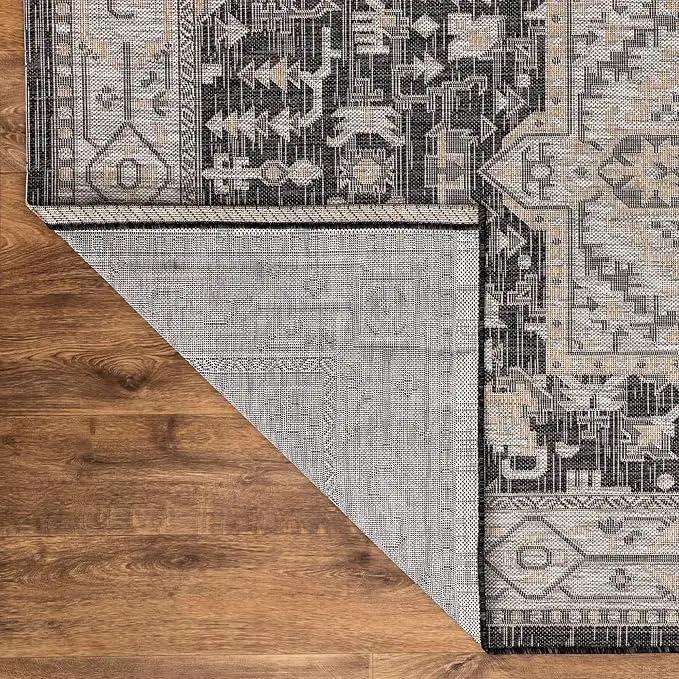 Keen Home Design Terrace Outdoor Area Rug - 6x9 Washable Indoor/Outdoor Rug for Patio, Kitchen, Balcony, Beach, Garden, Deck and Porch, Size: 6'x8'10" by GreenHaven Gardens