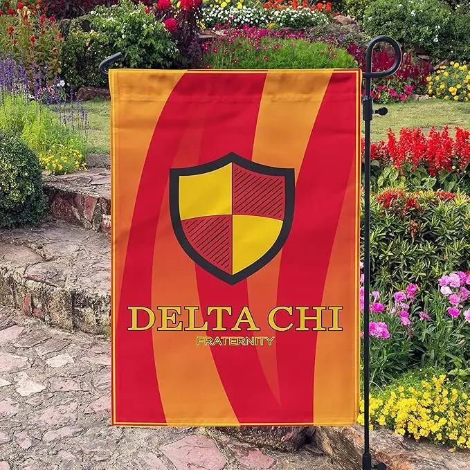 Delta Chi Licensed Flag Garden Flag Banner Yard Decor Outdoor Decoration (Delta Chi #2) by GreenHaven Gardens