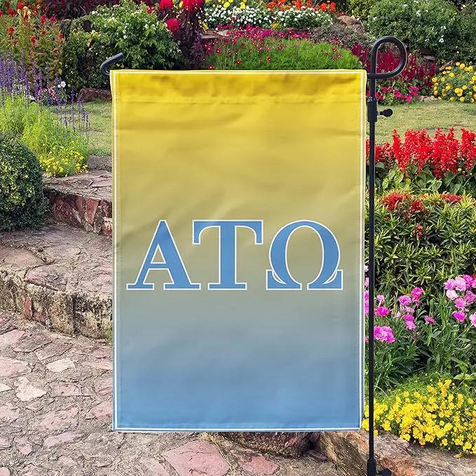 Alpha Tau Omega Licensed Flag Garden Flag Banner Yard Decor Outdoor Decoration (Alpha Tau Omega #1) by GreenHaven Gardens