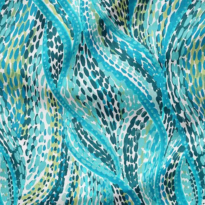 Arden Indoor/Outdoor Foam Seat Pad, 2 Pack, 17 x 16, Patio Cushion, Water Repellent, Fade Resistant, Foam Cushion Teal Ariel by GreenHaven Gardens