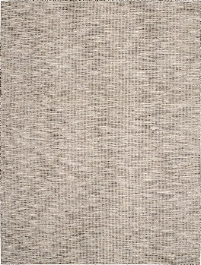 Nourison Positano Indoor-Outdoor Beige 8' x 10' Area Rug, Easy Cleaning, Non Shedding, Bed Room, Living Room, Dining Room, Backyard, Deck, Patio (8x10) by GreenHaven Gardens