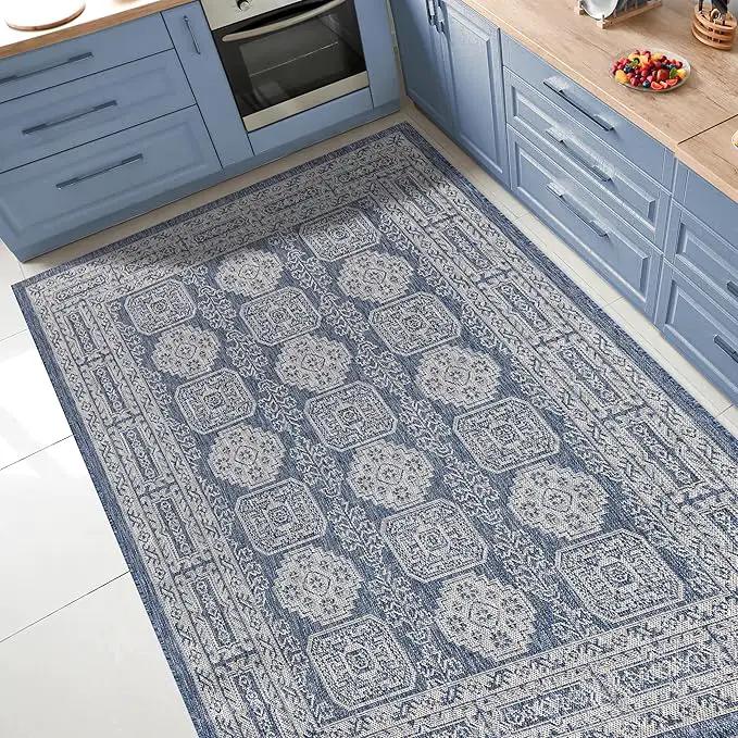 Keen Home Design Terrace Outdoor Area Rug - 6x9 Washable Indoor/Outdoor Rug for Patio, Kitchen, Balcony, Beach, Garden, Deck and Porch, Size: 6'x8'10" by GreenHaven Gardens