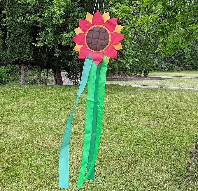 Madrona Brands Red Flower Windsock | Durable Outdoor Hanging Decoration | Yard, Garden, Patio, Home and More | 42-Inch by GreenHaven Gardens