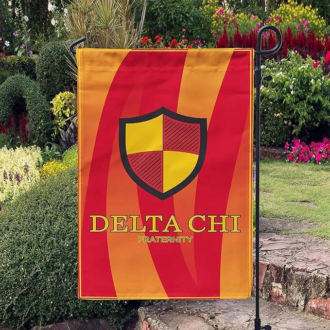 Delta Chi Licensed Flag Garden Flag Banner Yard Decor Outdoor Decoration (Delta Chi #2) by GreenHaven Gardens