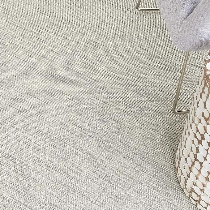 Nourison Positano Indoor-Outdoor Light Grey 5' x 7' Area Rug, Easy Cleaning, Non Shedding, Bed Room, Living Room, Dining Room, Backyard, Deck, Patio (5x7) by GreenHaven Gardens