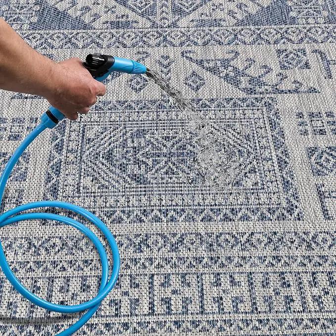 Keen Home Design Terrace Outdoor Area Rug - 12x15 Washable Indoor/Outdoor Rug for Patio, Kitchen, Balcony, Beach, Garden, Deck and Porch, Size: 12'x15' by GreenHaven Gardens