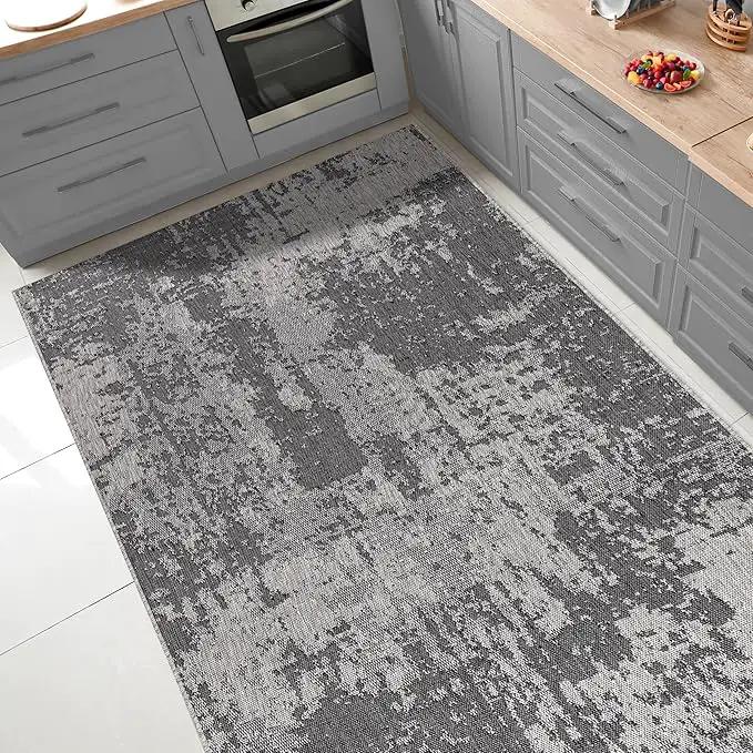 Keen Home Design Terrace Outdoor Area Rug - 5x8 Washable Indoor/Outdoor Rug for Patio, Kitchen, Balcony, Beach, Garden, Deck and Porch, Size: 5'3"x7'7" by GreenHaven Gardens