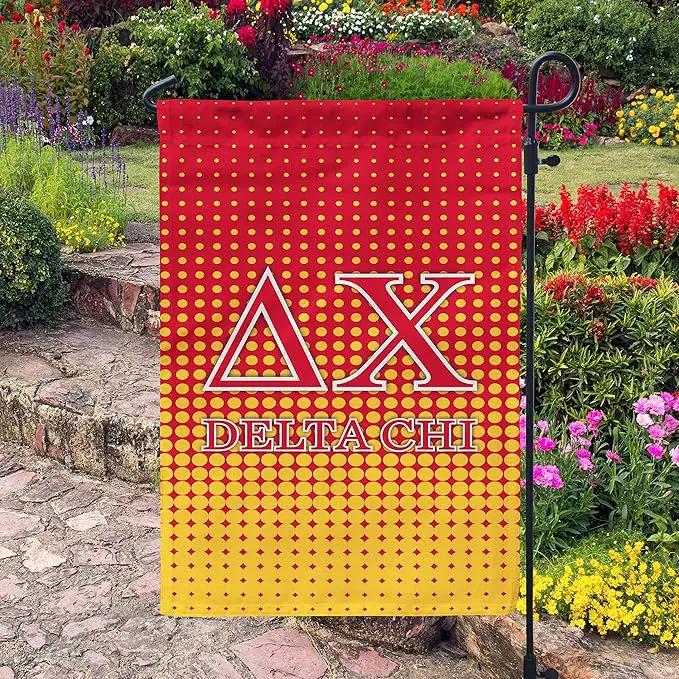 Delta Chi Licensed Flag Garden Flag Banner Yard Decor Outdoor Decoration (Delta Chi #4) by GreenHaven Gardens
