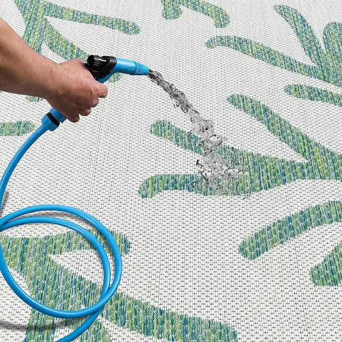 Keen Home Design Terrace Outdoor Area Rug - 10x14 Washable Indoor/Outdoor Rug for Patio, Kitchen, Balcony, Beach, Garden, Deck and Porch, Size: 10'x14' by GreenHaven Gardens