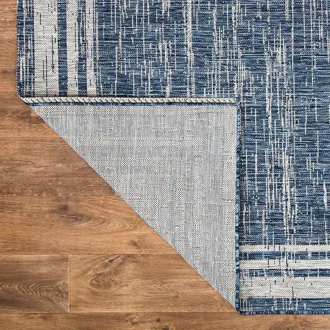 Keen Home Design Terrace Outdoor Area Rug - 5x8 Washable Indoor/Outdoor Rug for Patio, Kitchen, Balcony, Beach, Garden, Deck and Porch, Size: 5'3"x7'7" by GreenHaven Gardens