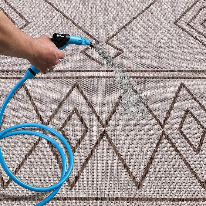 Keen Home Design Terrace Outdoor Area Rug - 12x15 Washable Indoor/Outdoor Rug for Patio, Kitchen, Balcony, Beach, Garden, Deck and Porch, Size: 12'x15' by GreenHaven Gardens