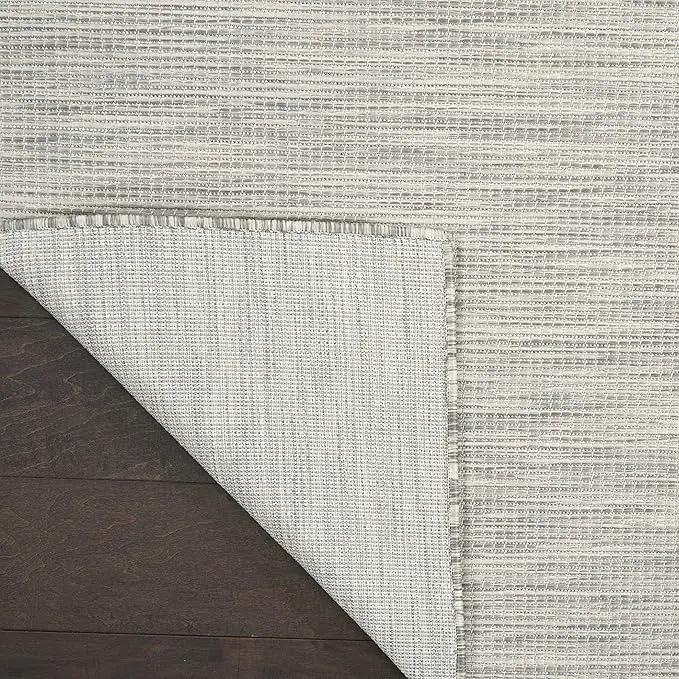 Nourison Home Positano 6' x 9' Light Gray Fabric Modern Indoor/Outdoor Area Rug by GreenHaven Gardens