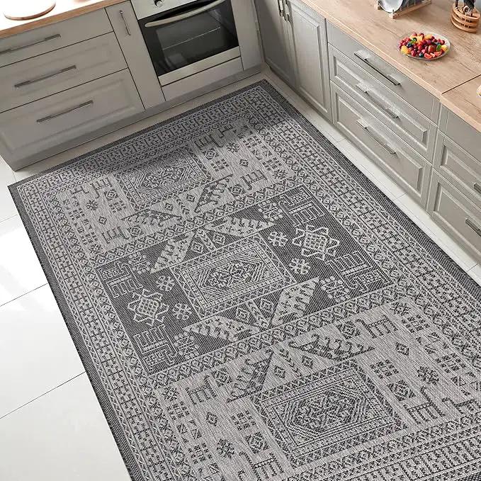 Keen Home Design Terrace Outdoor Area Rug - 10x14 Washable Indoor/Outdoor Rug for Patio, Kitchen, Balcony, Beach, Garden, Deck and Porch, Size: 10'x14' by GreenHaven Gardens