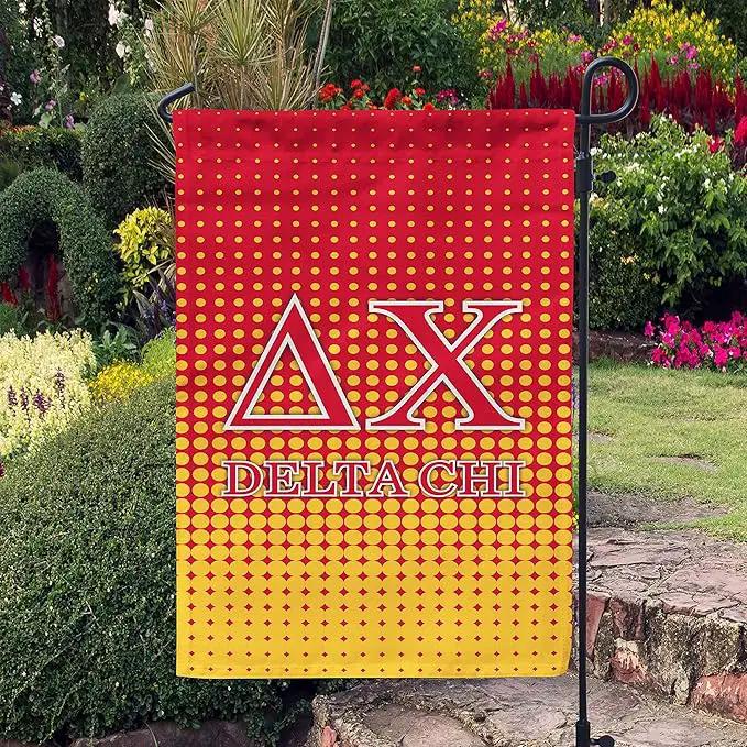 Delta Chi Licensed Flag Garden Flag Banner Yard Decor Outdoor Decoration (Delta Chi #4) by GreenHaven Gardens