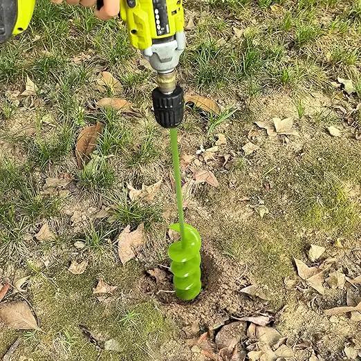 TCBWFY 3x24 Inch Auger Drill Bit for Planting,Easy Planter Garden Auger for Bulbs, Bedding Plants & Post Holes - Compatible with 3/8" Hex Drive by GreenHaven Gardens