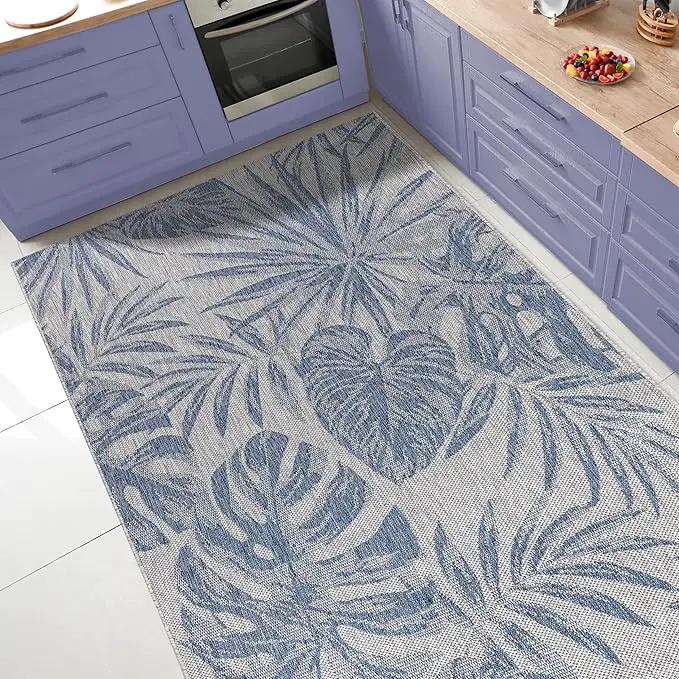 Keen Home Design Terrace Outdoor Area Rug - 6x9 Washable Indoor/Outdoor Rug for Patio, Kitchen, Balcony, Beach, Garden, Deck and Porch, Size: 6'x8'10" by GreenHaven Gardens