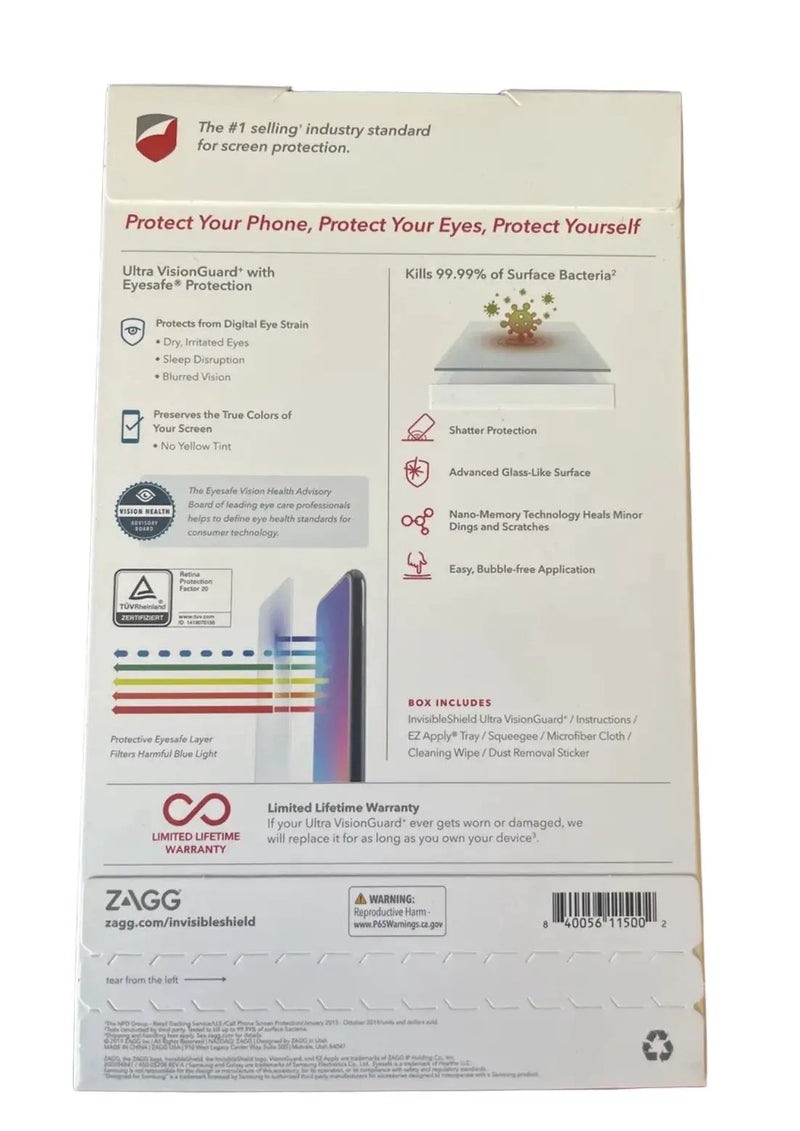 ZAGG InvisibleShield Ultra Vision Guard PLUS for Samsung Galaxy S20 Ultra, Clear by Selzalot