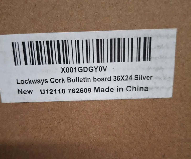 Lockways Cork Board Bulletin Board, Double Sided Corkboard 36" x 24", Wall-Mounted Aluminum Framed Message Presentation Notice Board 3 x 2 by Selzalot
