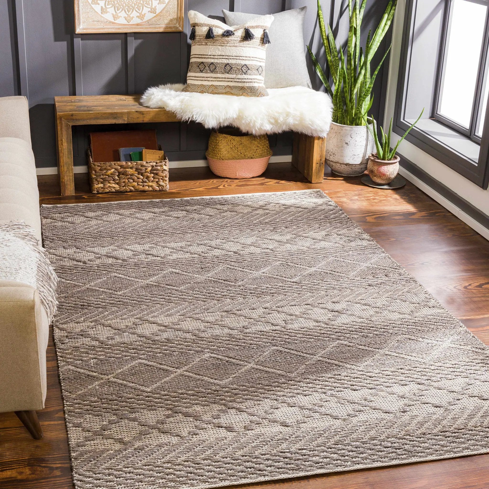 Abuyon Jute Carpet - Clearance by Boutique Rugs
