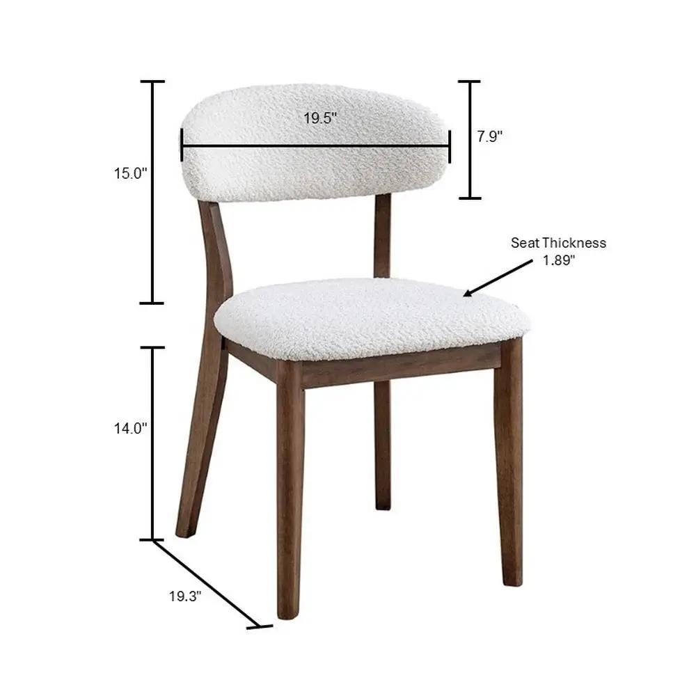 ACTU Scandinavian Dining Table Set with Upholstered Chairs for Small Spaces (Seats 4–6) by ACTU FURNITURE