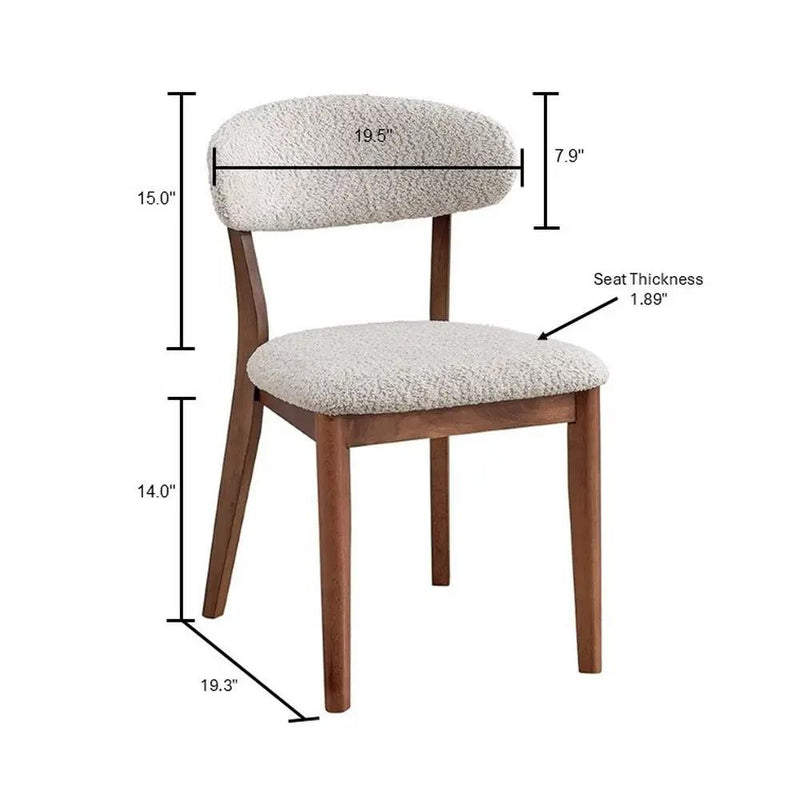 ACTU Scandinavian Dining Table Set with Upholstered Chairs for Small Spaces (Seats 4–6) by ACTU FURNITURE