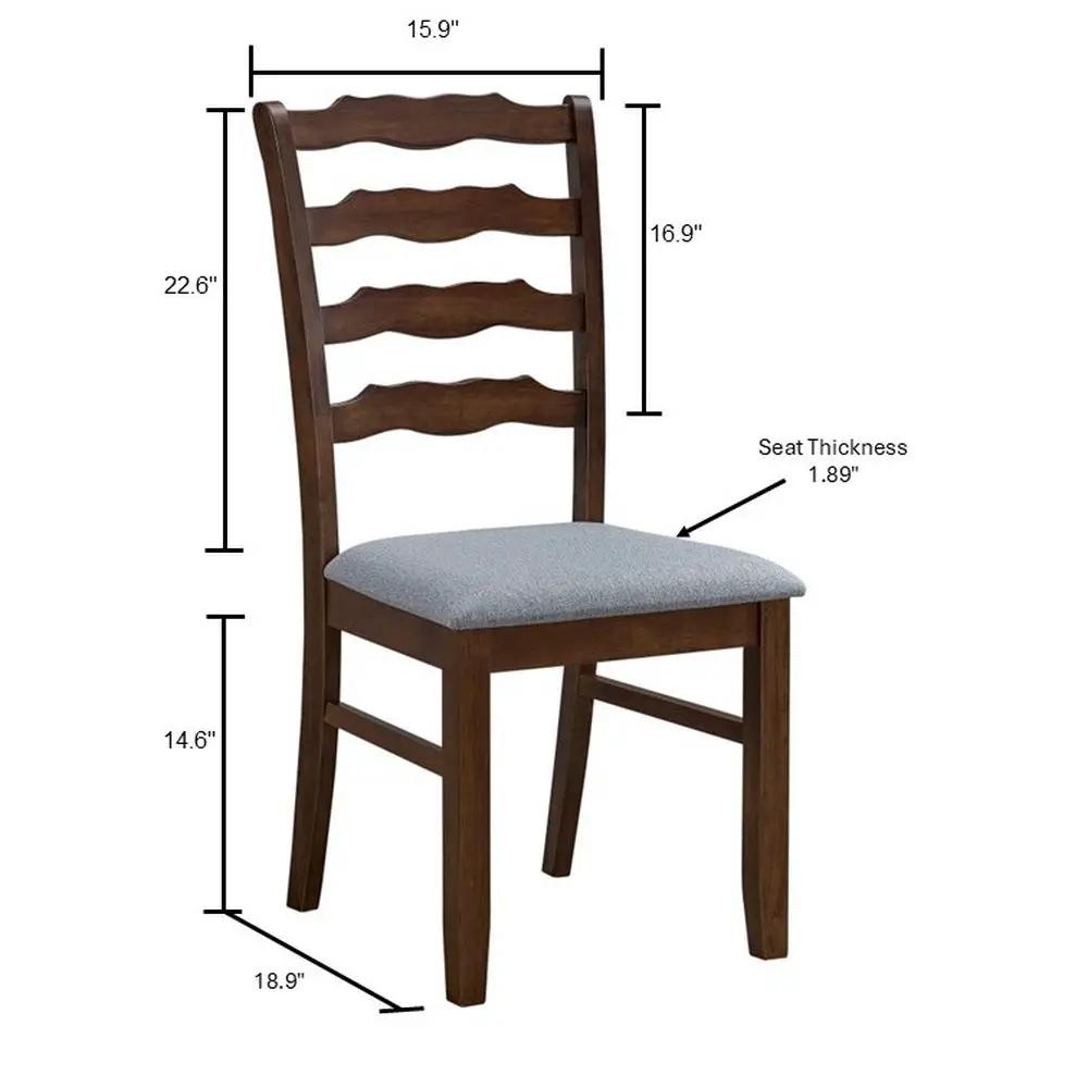 ACTU Farmhouse Dining Table Set with Upholstered Chairs for 4–6 by ACTU FURNITURE