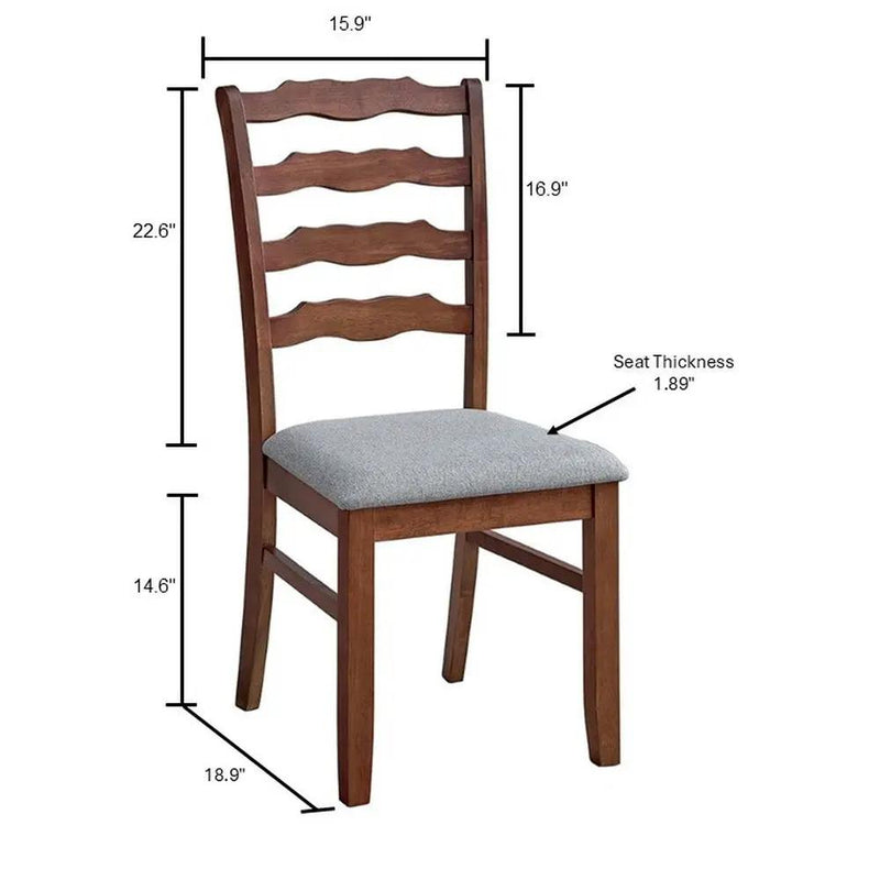 ACTU Farmhouse Dining Table Set with Upholstered Chairs for 4–6 by ACTU FURNITURE