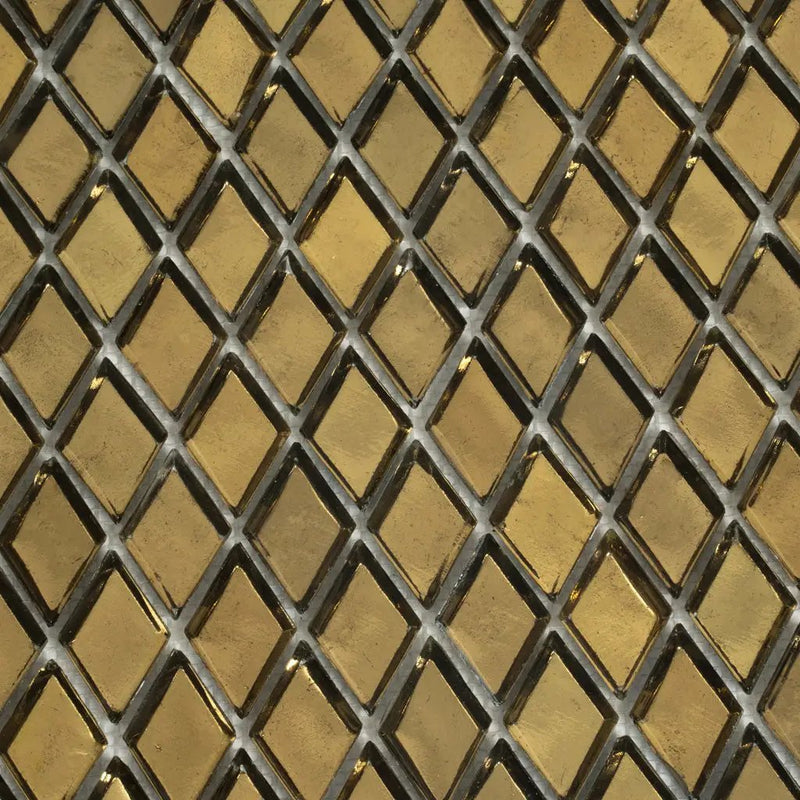 Gold 11x11 Glossy Diamond Glass Mosaic Tile (10 pack, 8.55 sq ft/case) by Apollo Tile