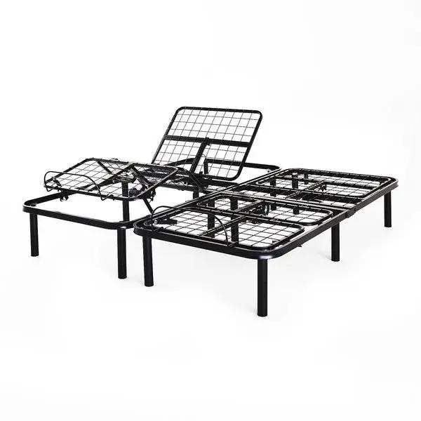 Split King Size Electric Head Foot Adjustable Bed Base with Remote by HomePacific