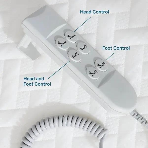 Queen Size Electric Head Foot Adjustable Bed Base with Remote by HomePacific