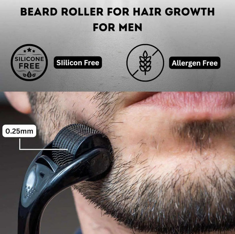 SELZALOT Beard Growth Kit Facial Hairs Men's Grooming Set 7 Pieces Beard Products with Oil, Serum, Balm, Shampoo, Comb, Brush and Hand Beard Care Kit for Men Men Self Care by Selzalot