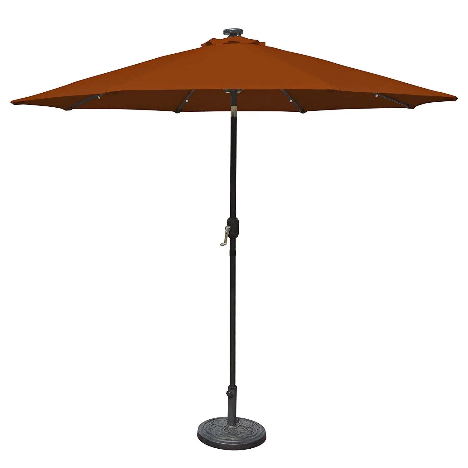9 Foot Octagonal Olefin Market Umbrella with Auto-Tilt Terra Cotta by HomePacific
