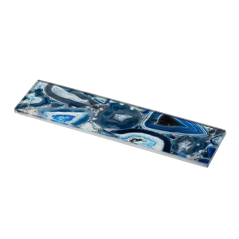 Blue 3x12 Glossy Glass Subway Tile (20 pack, 5 sq ft/case) by Apollo Tile