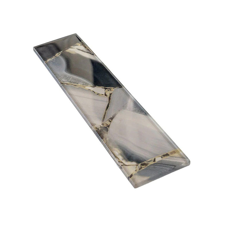 Gray 3x12 Glossy Glass Subway Tile (20 pack, 5 sq ft/case), photo 8 of 11