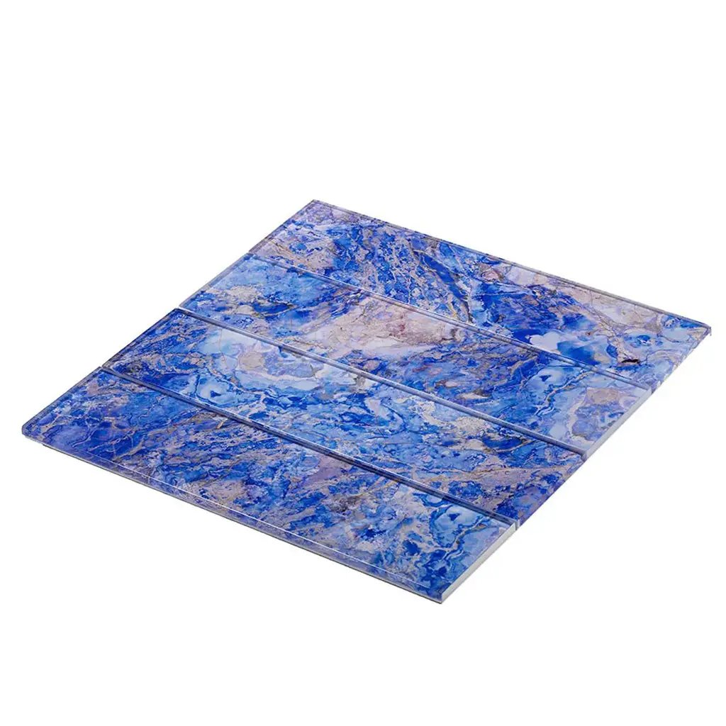 Cobalt Blue 3x12 Glossy Glass Subway Tile (20 pack, 5 sq ft/case) by Apollo Tile