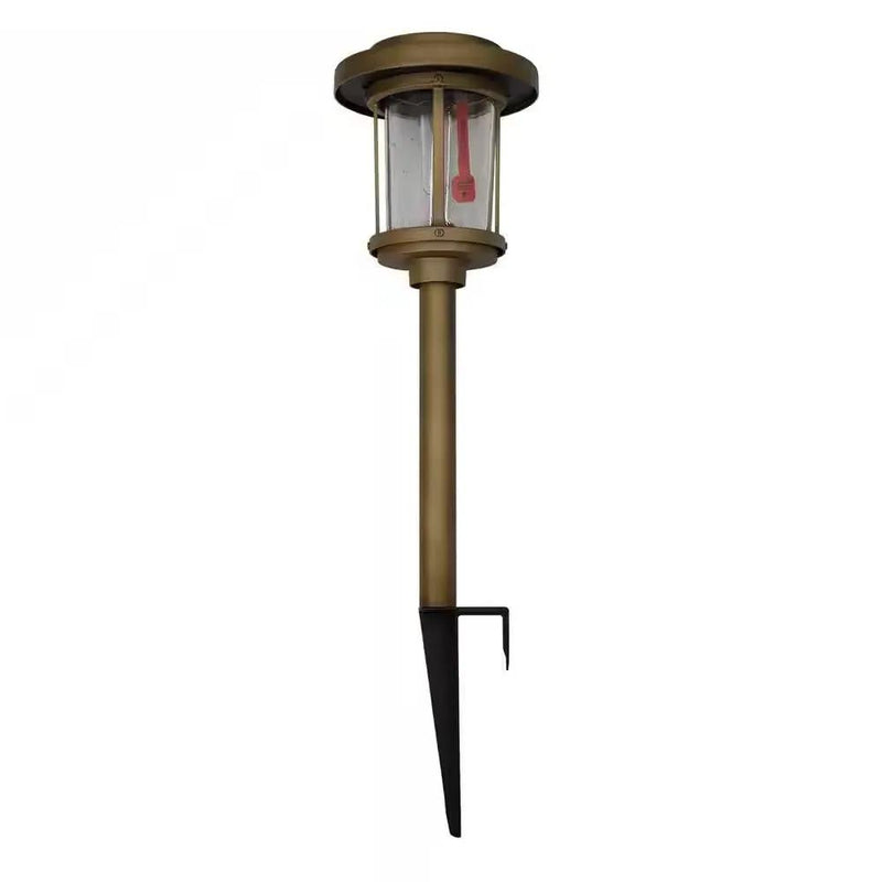 4 Pack - Gold Outdoor Solar LED Light Set - Weather-Resistant Path Yard Lighting by HomePacific